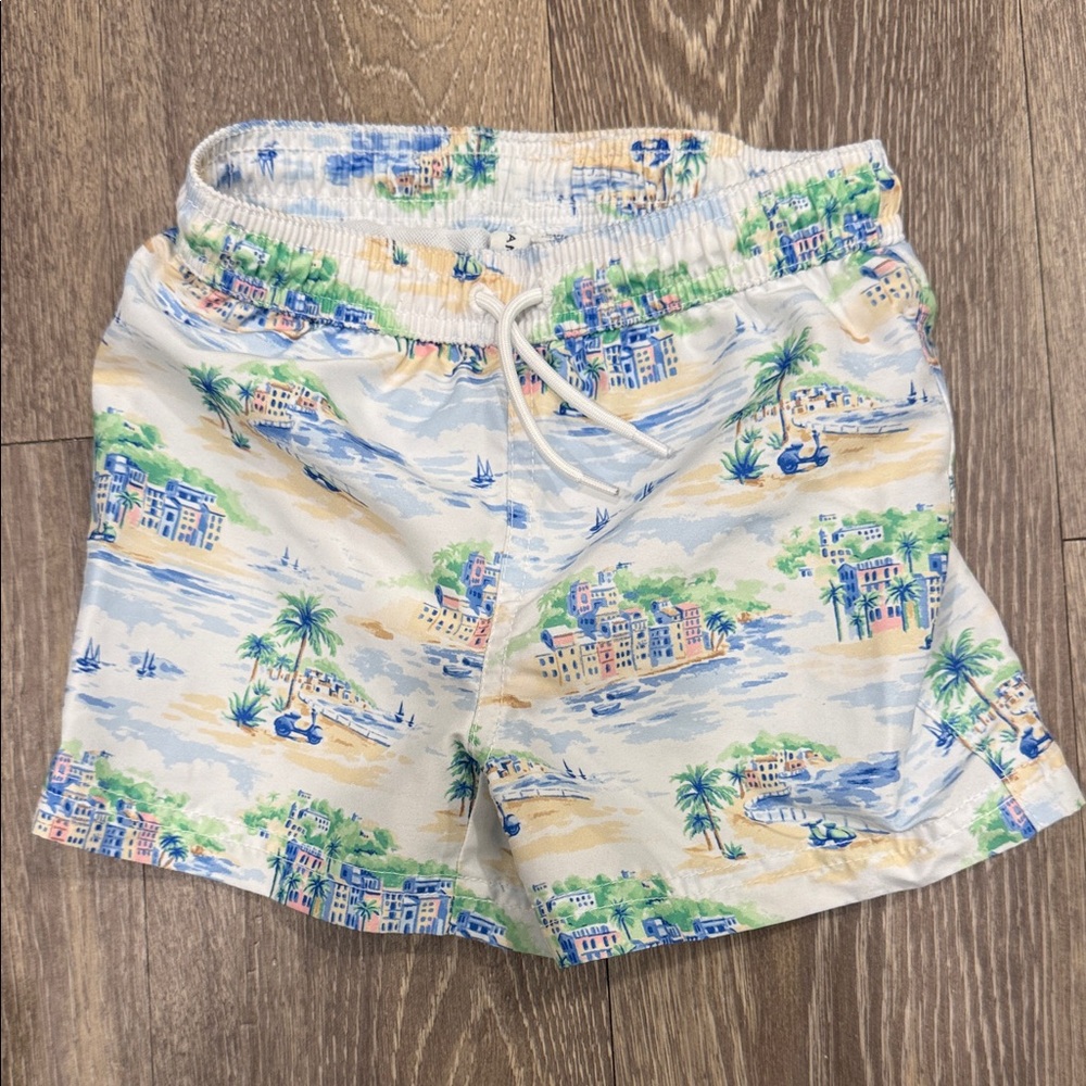 Janie and jack Toddler Tropical Print Swim Shorts